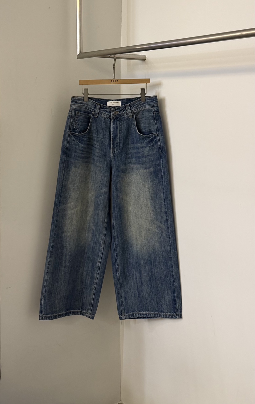 TWENTY FOUR SEVEN24-7韓國直郵女士新款休閑牛仔褲短款TEWNTY FOUR SEVEN24-7牛仔褲圖色2