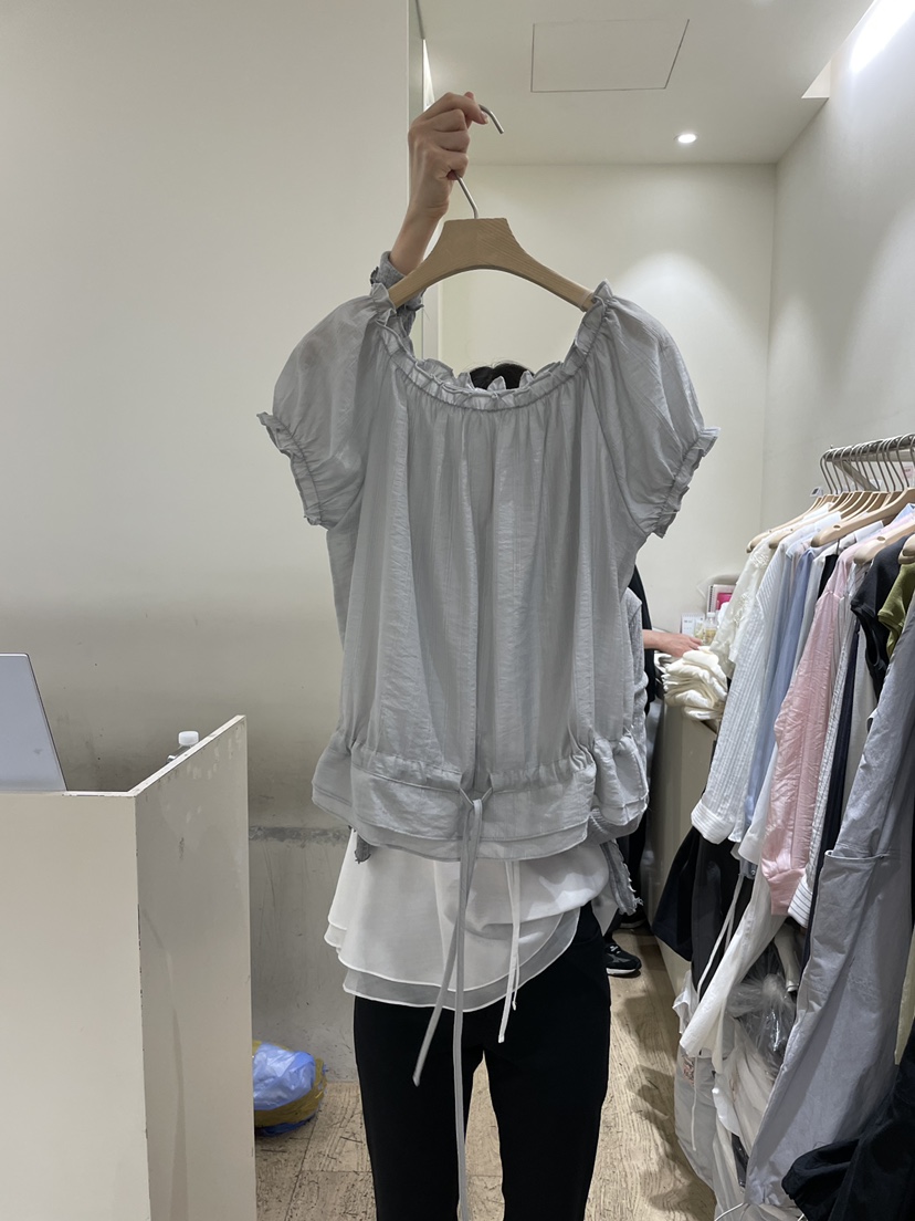 FLOWER-L韓國直郵女裝新款職業推薦時尚人氣熱賣襯衫蕾絲衫FLOWER-L襯衫/蕾絲衫圖色2