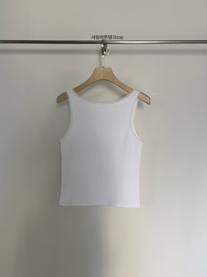 VERGAMOT韓國東大門直郵女士新品休閑推薦吊帶背心褶皺紐扣VERGAMOT吊帶/背心