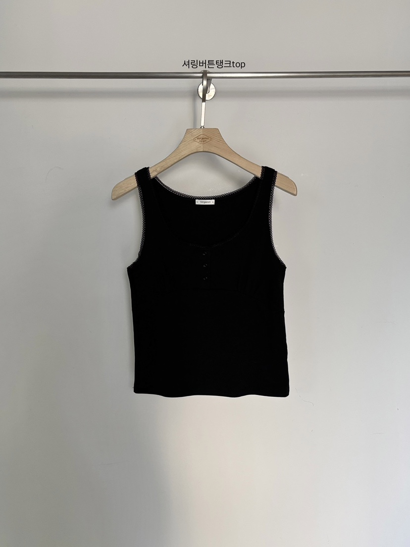 VERGAMOT韓國東大門直郵女士新品休閑推薦吊帶背心褶皺紐扣VERGAMOT吊帶/背心圖色3
