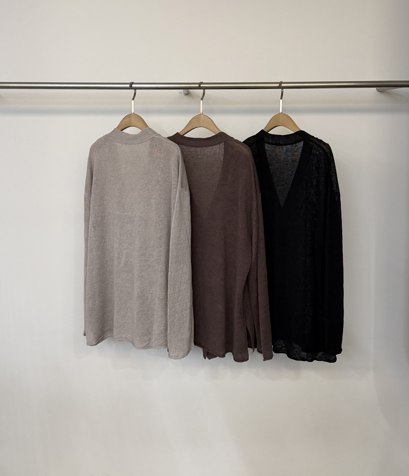 TWENTY FOUR SEVEN24-7韓國直郵女裝新品休閑針織衫亞麻布TEWNTY FOUR SEVEN24-7針織衫