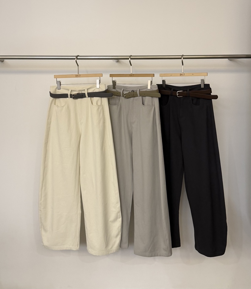 TWENTY FOUR SEVEN24-7韓國代購女裝新品人氣休閑褲含腰帶TEWNTY FOUR SEVEN24-7休閑褲