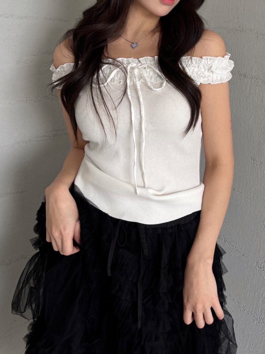 TOO HOT韓國直郵實拍女士新款休閑職業推薦吊帶背心露肩TOO HOT吊帶/背心