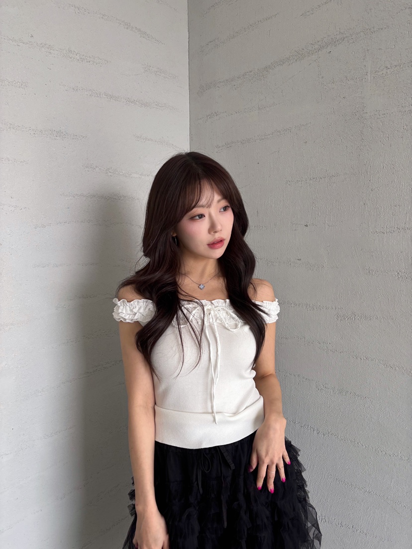 TOO HOT韓國直郵實拍女士新款休閑職業推薦吊帶背心露肩TOO HOT吊帶/背心