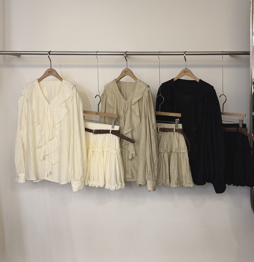 TWENTY FOUR SEVEN24-7韓國東大門代購女士新品熱賣套裝含腰帶TEWNTY FOUR SEVEN24-7套裝