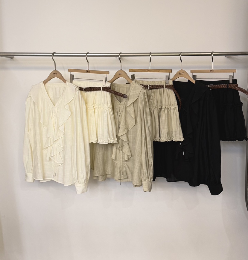 TWENTY FOUR SEVEN24-7韓國東大門代購女士新品熱賣套裝含腰帶TEWNTY FOUR SEVEN24-7套裝