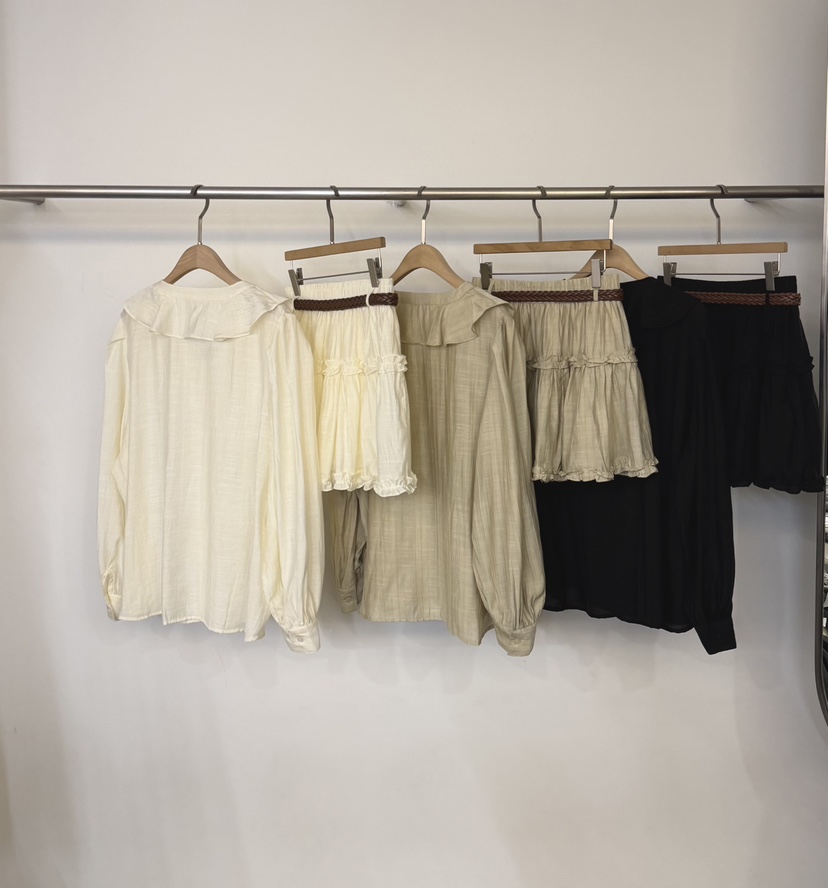 TWENTY FOUR SEVEN24-7韓國東大門代購女士新品熱賣套裝含腰帶TEWNTY FOUR SEVEN24-7套裝