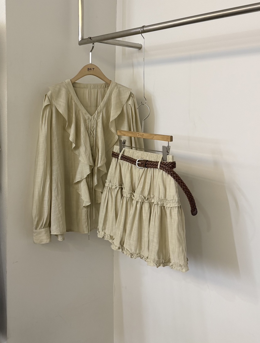 TWENTY FOUR SEVEN24-7韓國東大門代購女士新品熱賣套裝含腰帶TEWNTY FOUR SEVEN24-7套裝圖色3