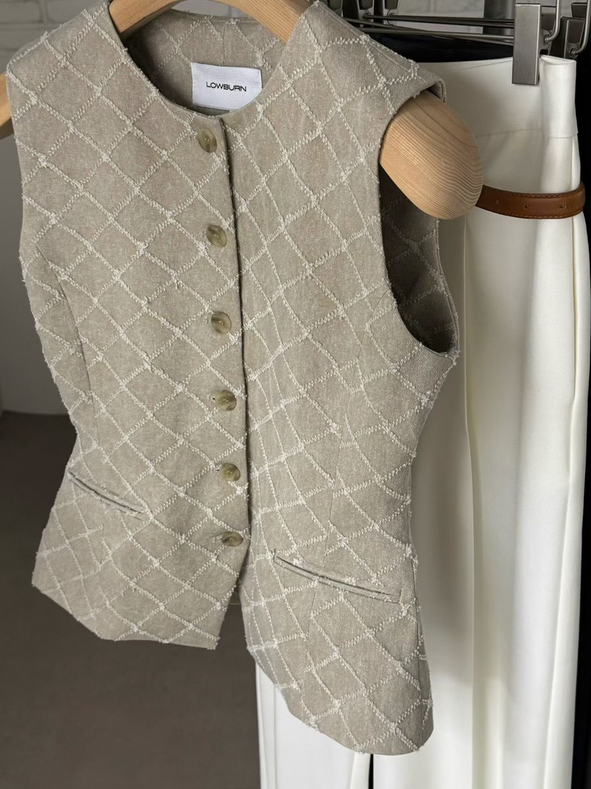 LOWBURN韓國東大門代購女裝新款職業人氣時尚推薦休閑馬甲LOWBURN馬甲圖色2