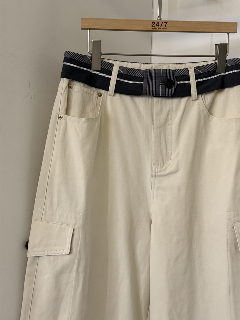 TWENTY FOUR SEVEN24-7韓國東大門代購女裝新品職業休閑褲口袋TEWNTY FOUR SEVEN24-7休閑褲