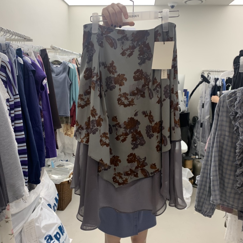 SOLD OUT韓國代購女裝新品熱賣時尚26春夏職業半身裙中短裙SOLD OUT半身裙/中短裙圖色1