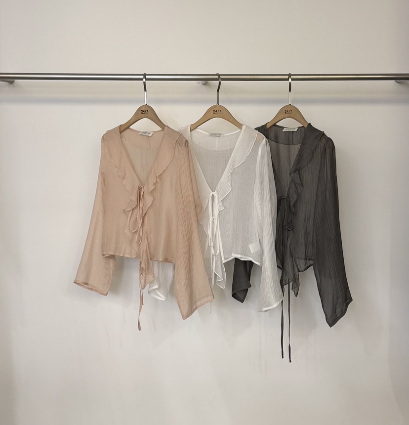 TWENTY FOUR SEVEN24-7韓國直郵實拍女裝新品26春夏襯衫蕾絲衫TEWNTY FOUR SEVEN24-7襯衫/蕾絲衫