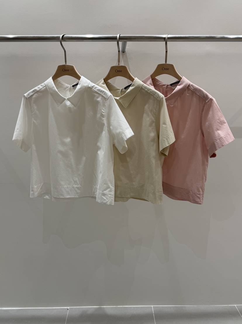 OREE韓國直郵女士新款26春夏推薦時尚職業熱賣襯衫蕾絲衫OREE襯衫/蕾絲衫