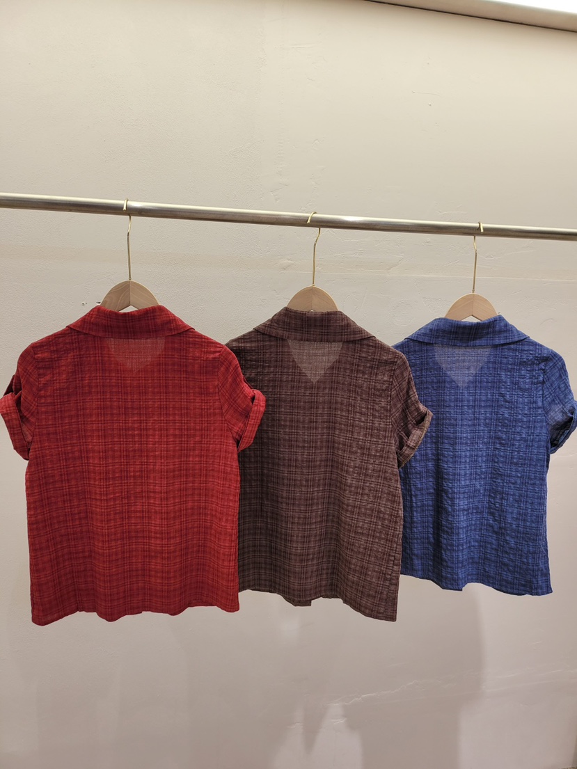 THE OTHER韓國直郵女士新款26春夏人氣熱賣襯衫蕾絲衫格子THE OTHER襯衫/蕾絲衫