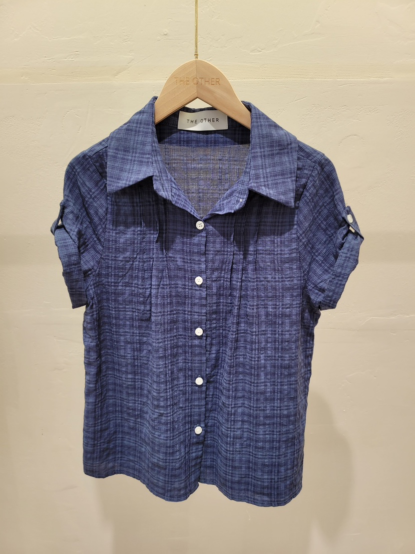 THE OTHER韓國直郵女士新款26春夏人氣熱賣襯衫蕾絲衫格子THE OTHER襯衫/蕾絲衫圖色3