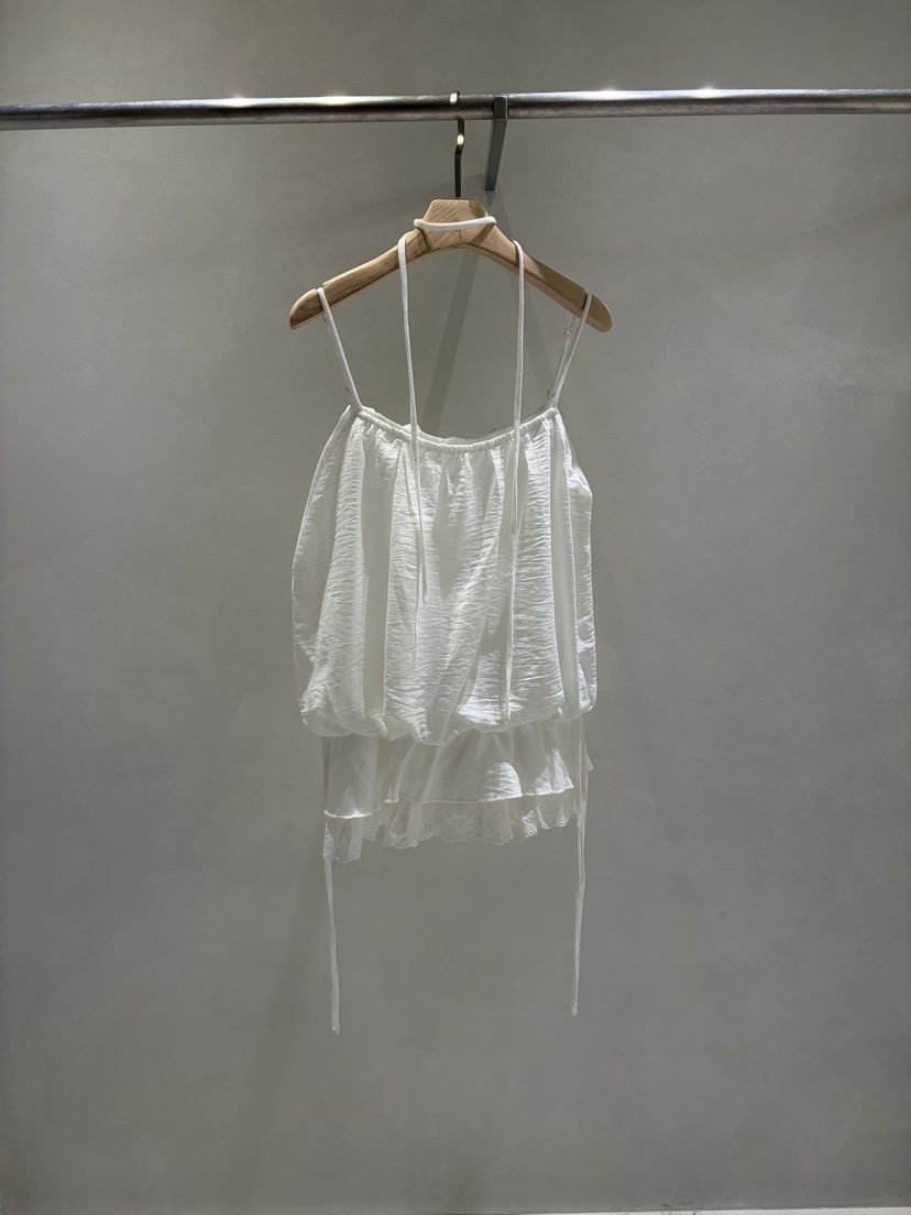 TOO HOT韓國直郵實拍女士新品推薦職業吊帶背心含脖帶花朵TOO HOT吊帶/背心