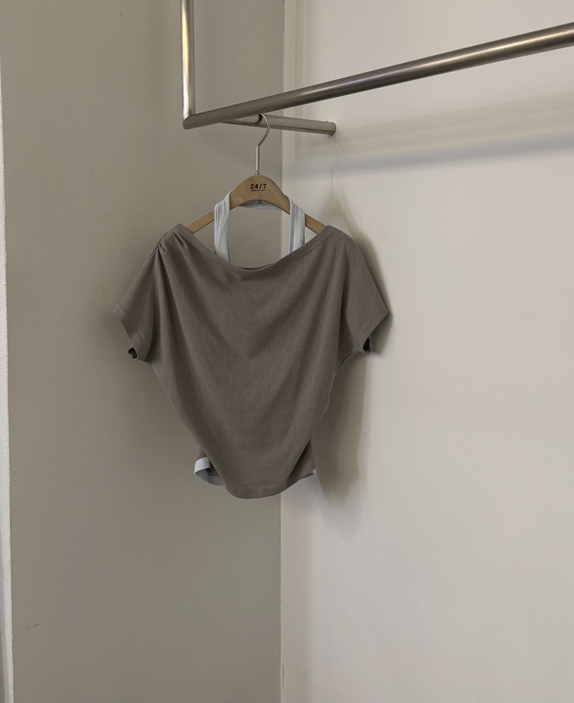 TWENTY FOUR SEVEN24-7韓國代購女裝新款推薦職業熱賣T恤TEWNTY FOUR SEVEN24-7T恤圖色1