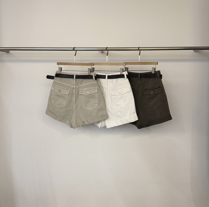 TWENTY FOUR SEVEN24-7韓國東大門代購女士新款推薦短褲含腰帶TEWNTY FOUR SEVEN24-7短褲