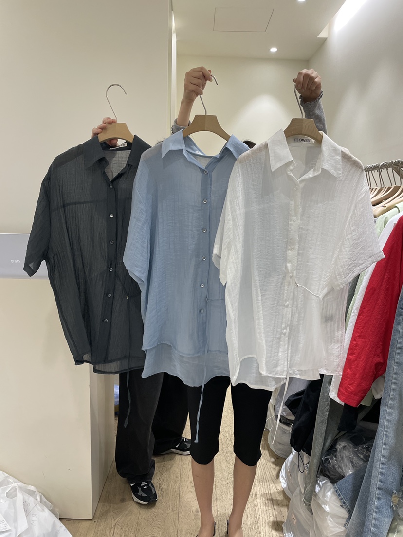 FLOWER-L韓國東大門代購女裝新款時尚26春夏推薦襯衫蕾絲衫FLOWER-L襯衫/蕾絲衫