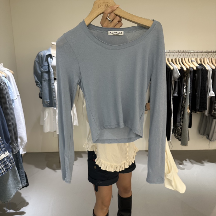 VAULT韓國直郵女士新品人氣26春夏時尚熱賣休閑職業長袖T恤VAULT長袖T恤圖色2