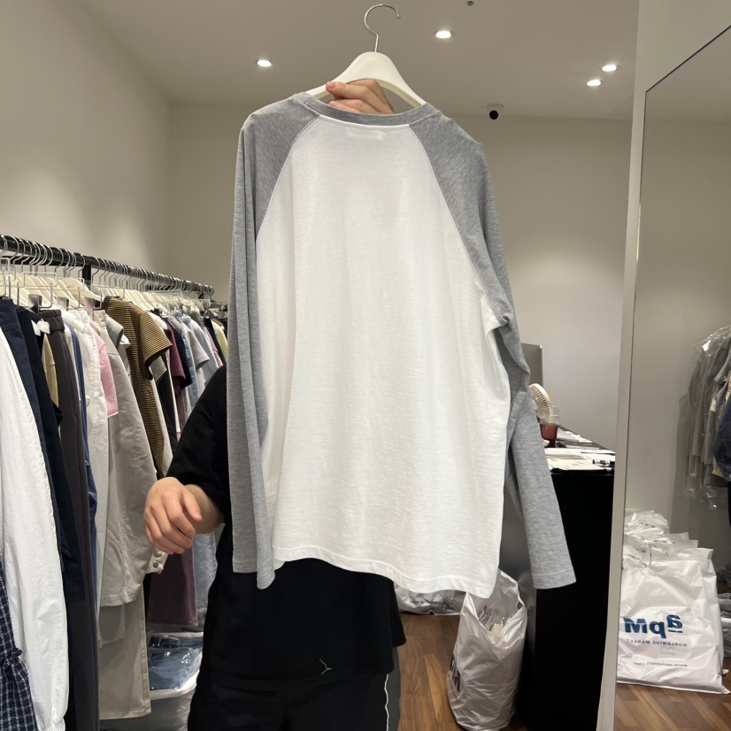 GABRIELLE韓國東大門直郵女裝新品職業時尚長袖T恤插肩袖GABRIELLE長袖T恤