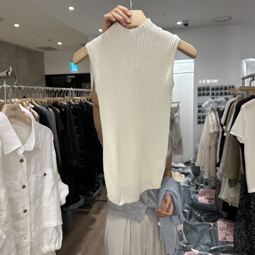 LEWIN韓國直郵實拍女士新品休閑熱賣職業26春夏人氣吊帶背心LEWIN吊帶/背心