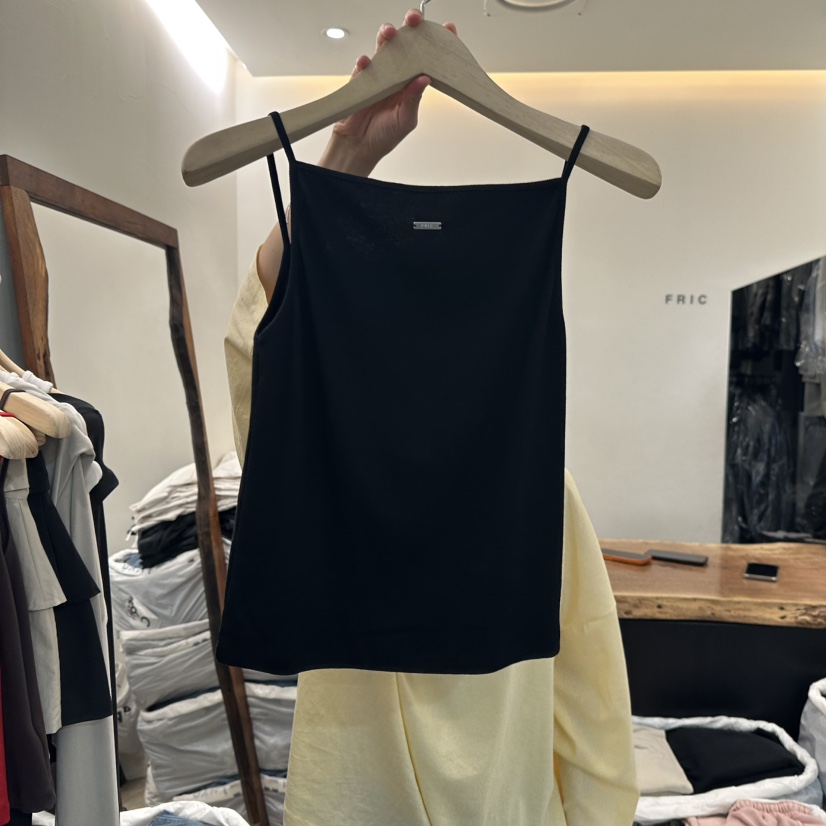 FRIC韓國直郵實拍女士新品休閑人氣熱賣推薦職業吊帶背心FRIC吊帶/背心圖色2黑色