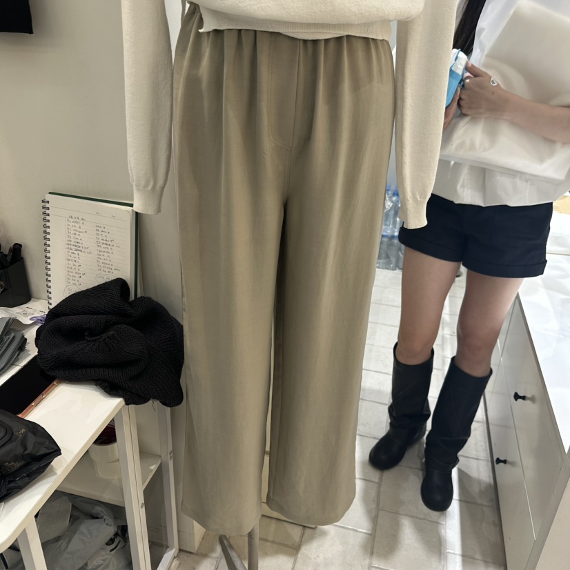 REGULARLY/PLACOR韓國直郵實拍女士新品熱賣休閑26春夏休閑褲REGULARLY/PLACOR休閑褲圖色2米色