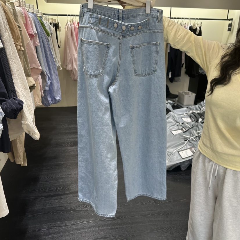 TOMGIRL韓國直郵女裝新款推薦職業時尚熱賣人氣休閑牛仔褲TOMGIRL牛仔褲