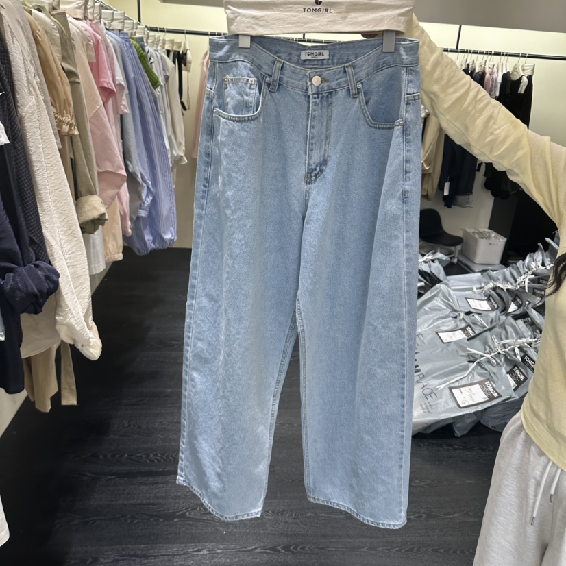 TOMGIRL韓國直郵女裝新款推薦職業時尚熱賣人氣休閑牛仔褲TOMGIRL牛仔褲圖色1
