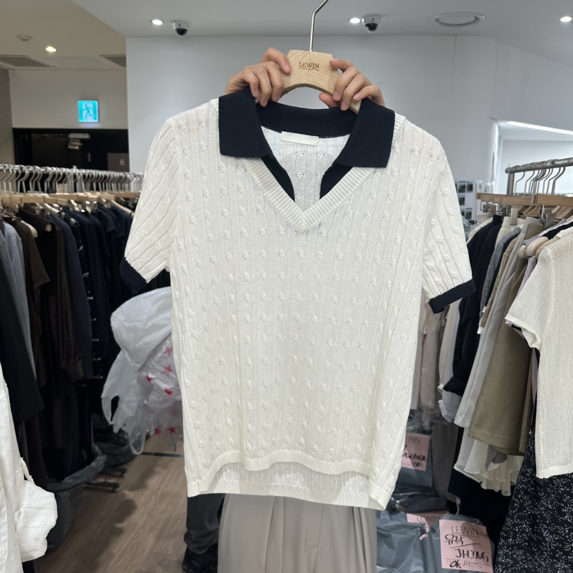 LEWIN韓國東大門直郵女裝新款推薦時尚26春夏人氣針織衫多層LEWIN針織衫圖色4