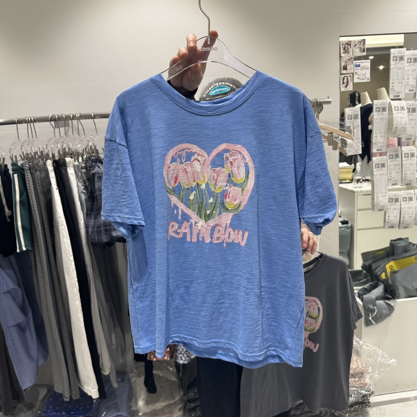 COMBO韓國直郵女裝新款時尚休閑人氣推薦熱賣職業26春夏T恤COM_BOT恤圖色2