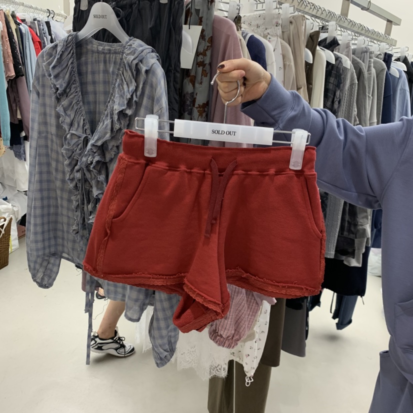 SOLD OUT韓國直郵女士新款26春夏推薦休閑熱賣時尚人氣短褲SOLD OUT短褲圖色2