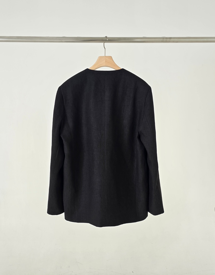 J SHOP韓國直郵女士新款26春夏休閑時尚推薦人氣夾克亞麻J_SHOP夾克