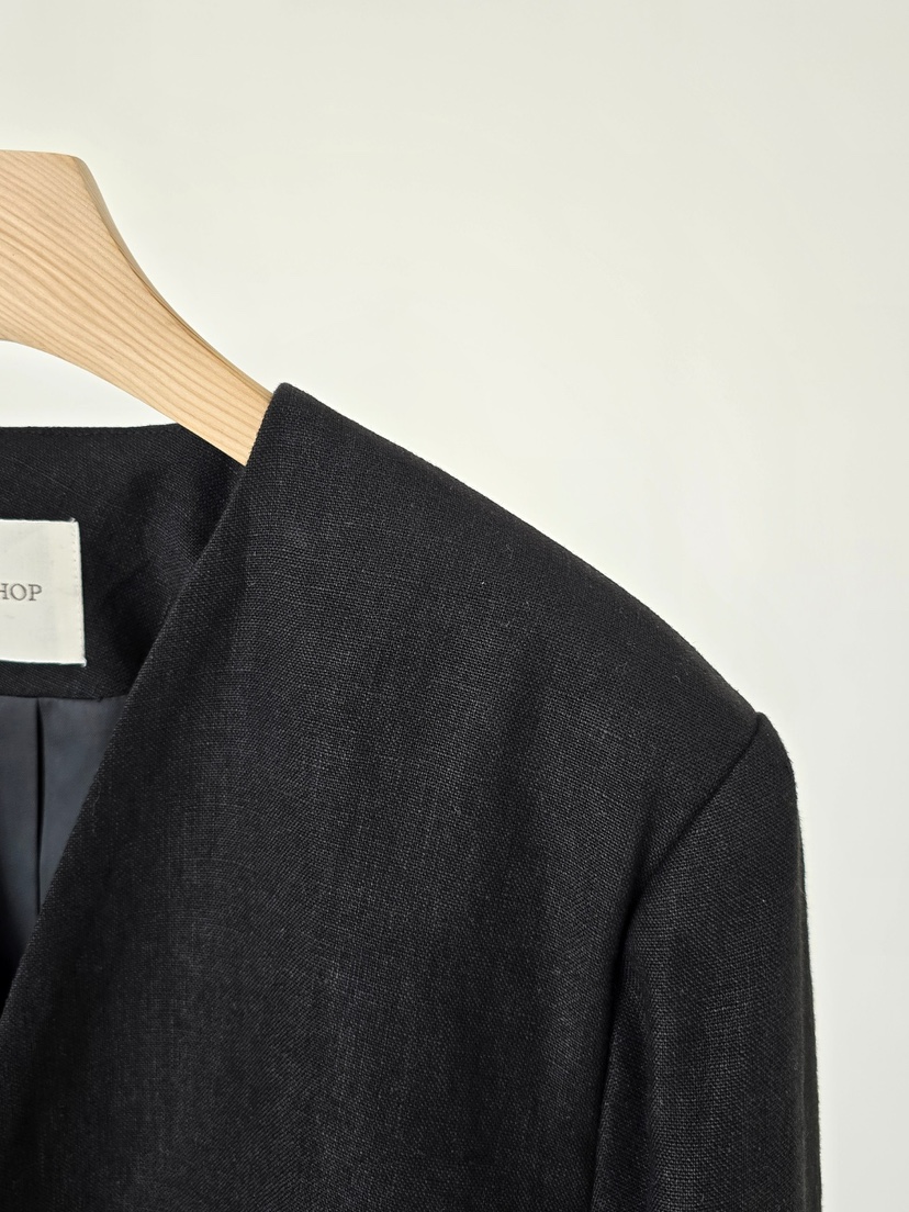 J SHOP韓國直郵女士新款26春夏休閑時尚推薦人氣夾克亞麻J_SHOP夾克