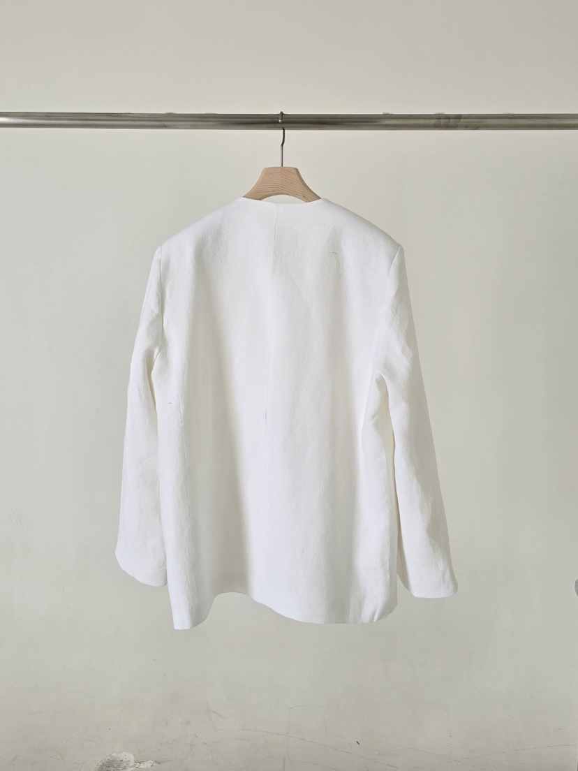 J SHOP韓國直郵女士新款26春夏休閑時尚推薦人氣夾克亞麻J_SHOP夾克