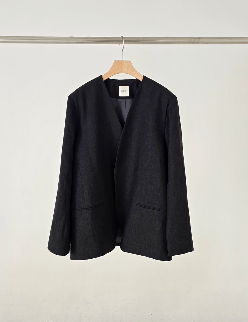 J SHOP韓國直郵女士新款26春夏休閑時尚推薦人氣夾克亞麻J_SHOP夾克圖色2