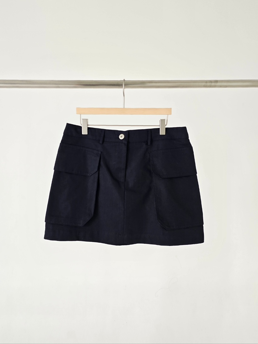 J SHOP韓國代購女裝新品26春夏人氣職業熱賣時尚短裙口袋J_SHOP短裙圖色2