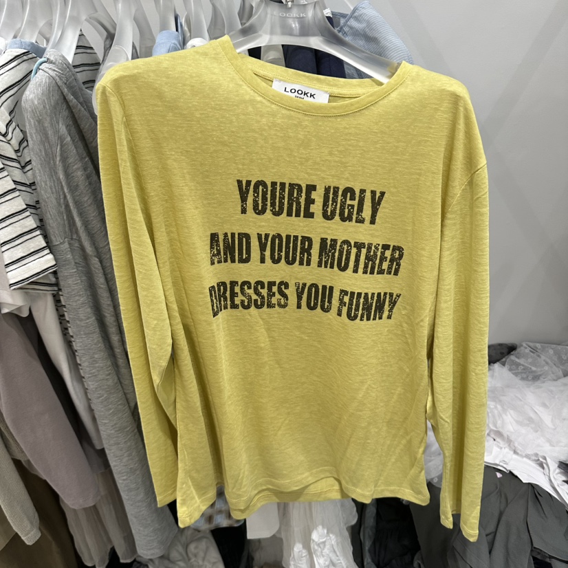 LOOKK/MIMME韓國代購女裝新款職業人氣26春夏熱賣長袖T恤LOOKK/MIMME長袖T恤圖色2