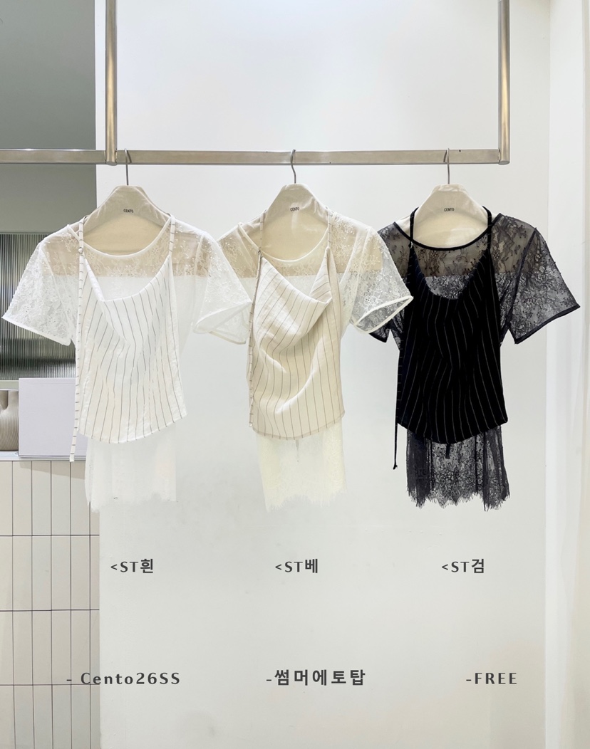 CENTO韓國東大門代購女士新款26春夏熱賣吊帶背心不含內搭CENTO吊帶/背心