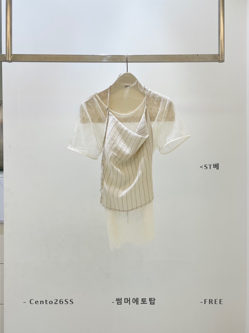 CENTO韓國東大門代購女士新款26春夏熱賣吊帶背心不含內搭CENTO吊帶/背心圖色2