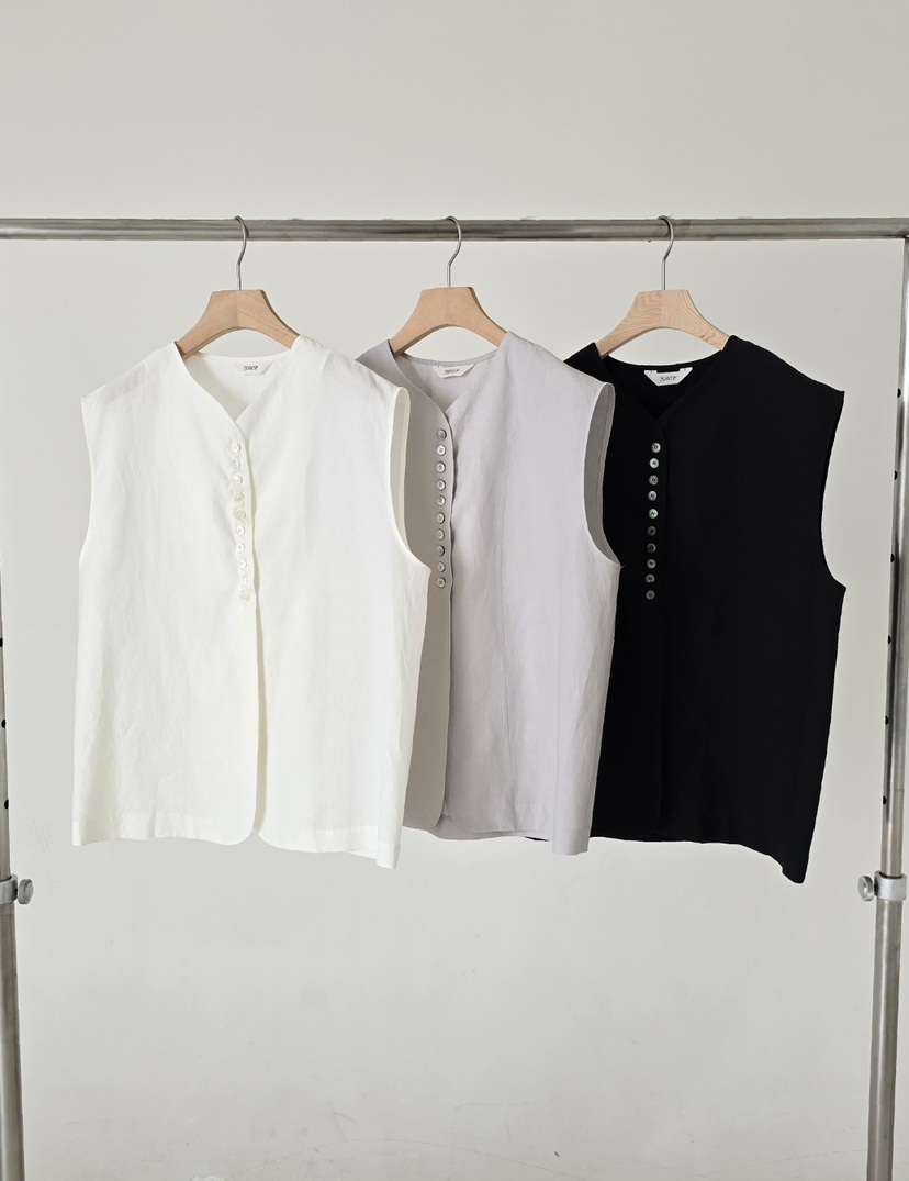 J SHOP韓國東大門代購女裝新款時尚休閑推薦人氣26春夏馬甲J_SHOP馬甲