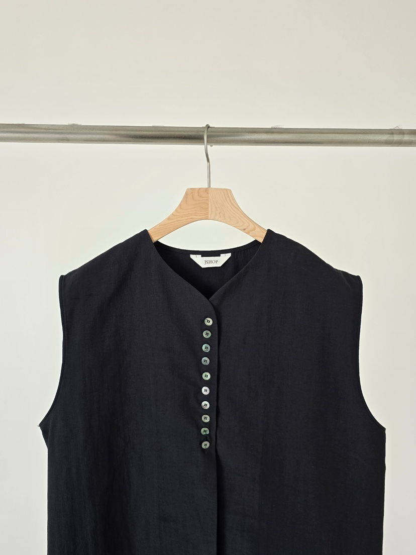 J SHOP韓國東大門代購女裝新款時尚休閑推薦人氣26春夏馬甲J_SHOP馬甲