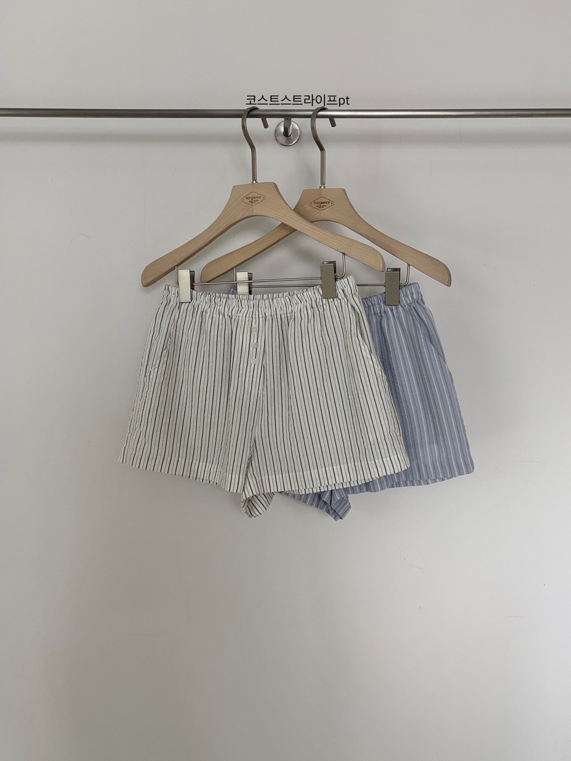VERGAMOT韓國東大門代購女裝新款熱賣休閑職業人氣短褲條紋VERGAMOT短褲