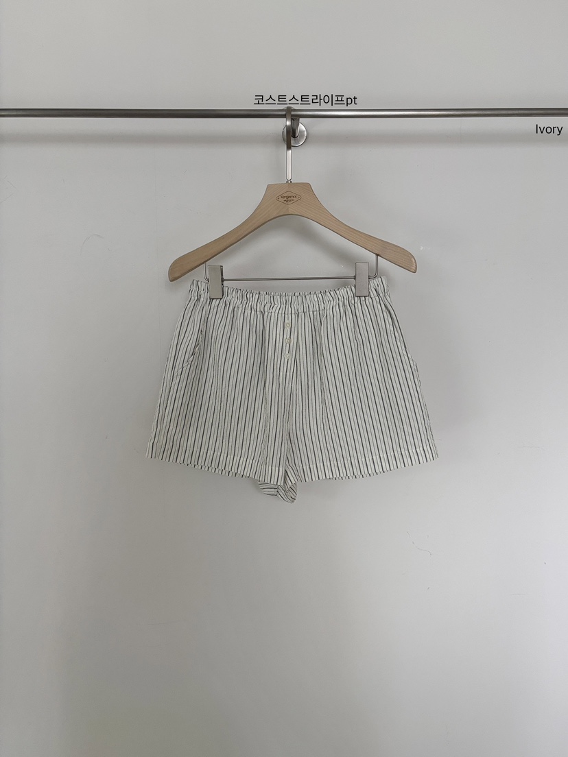 VERGAMOT韓國東大門代購女裝新款熱賣休閑職業人氣短褲條紋VERGAMOT短褲圖色1