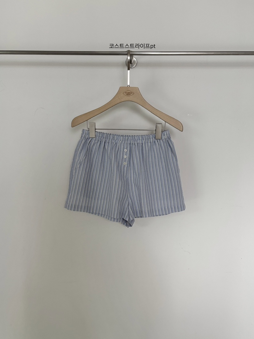 VERGAMOT韓國東大門代購女裝新款熱賣休閑職業人氣短褲條紋VERGAMOT短褲圖色2