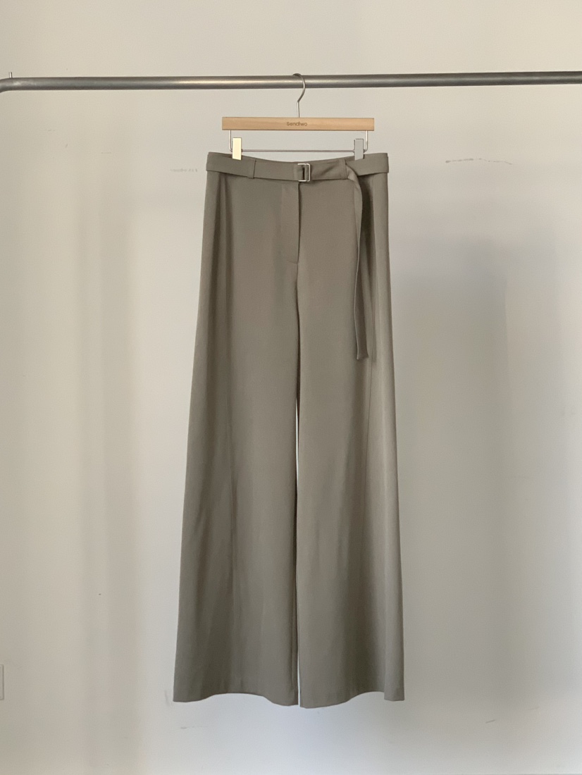 SENDTWO韓國直郵實拍女裝新品時尚職業26春夏休閑褲含腰帶SENDTWO休閑褲圖色3
