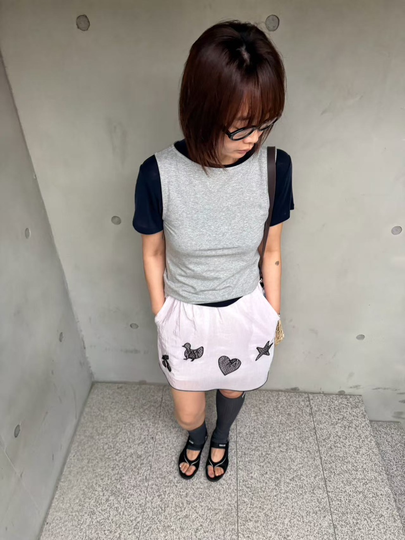 OLI SEOUL韓國直郵實拍女裝新品休閑職業推薦時尚26春夏短裙OLI SEOUL短裙