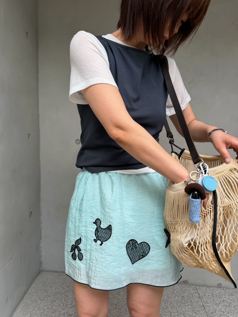 OLI SEOUL韓國直郵實拍女裝新品休閑職業推薦時尚26春夏短裙OLI SEOUL短裙