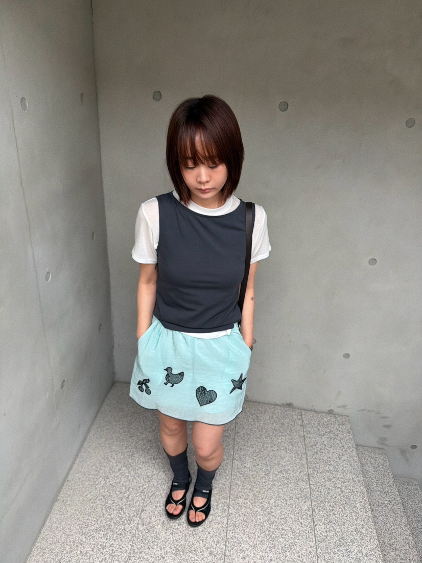 OLI SEOUL韓國直郵實拍女裝新品休閑職業推薦時尚26春夏短裙OLI SEOUL短裙